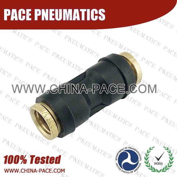 Reducer Straight Composite DOT Push To Connect Air Brake Fittings, Plastic DOT Push In Air Brake Tube Fittings, DOT Approved Composite Push To Connect Fittings, DOT Fittings, DOT Air Line Fittings, Air Brake Parts
